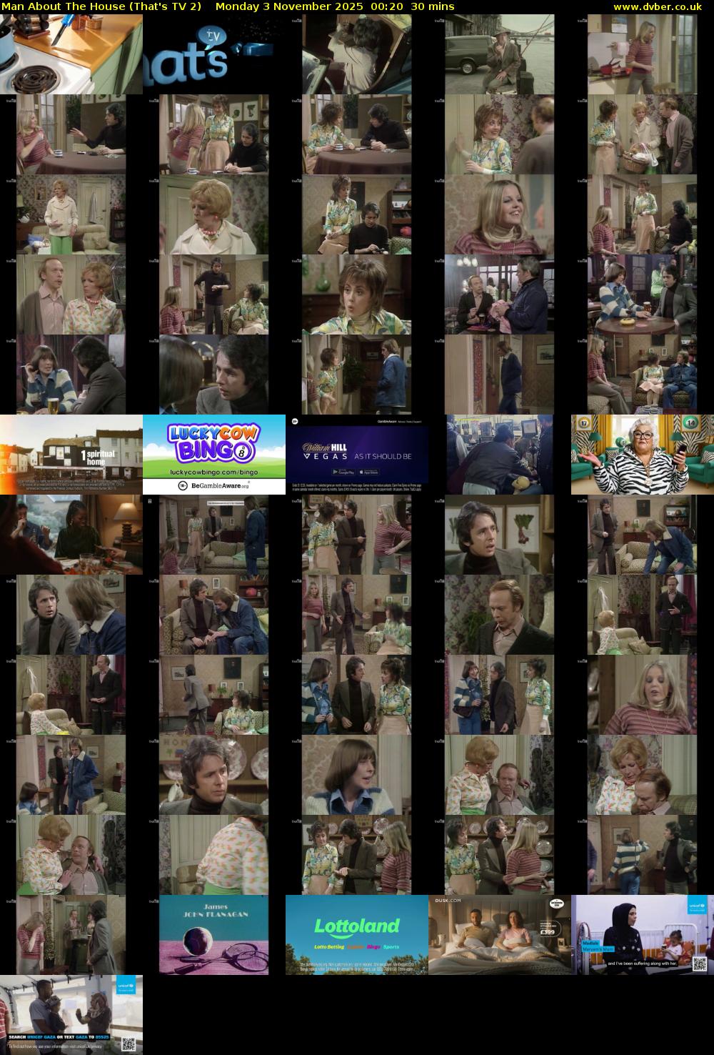 Man About The House (That's TV 2) Monday 3 November 2025 00:20 - 00:50