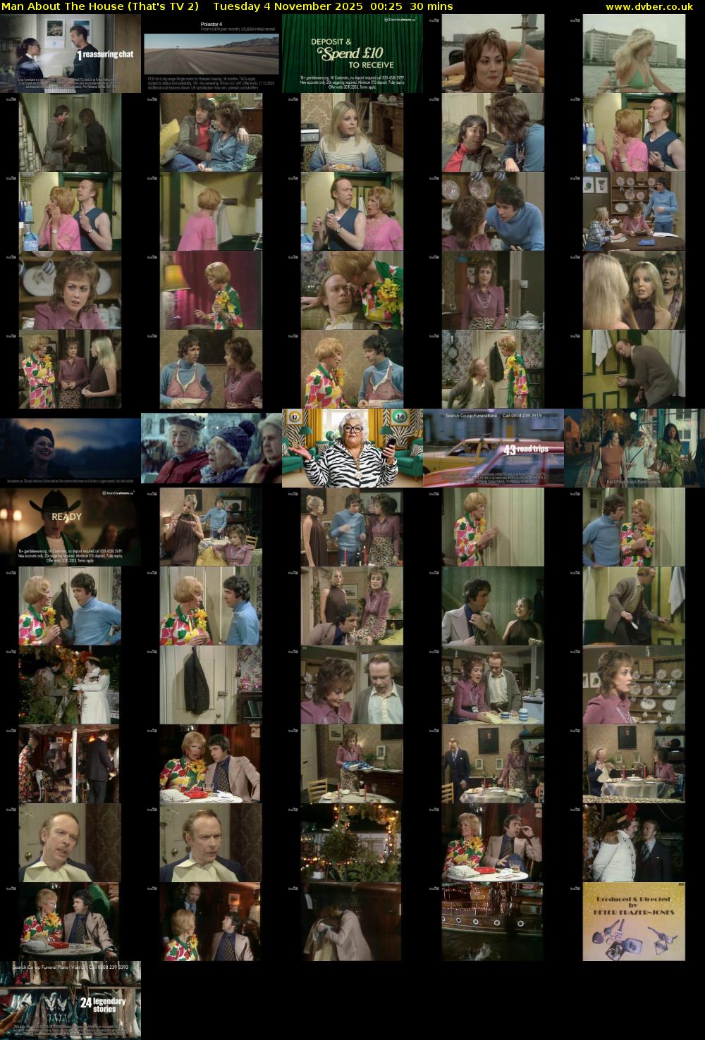 Man About The House (That's TV 2) Tuesday 4 November 2025 00:25 - 00:55