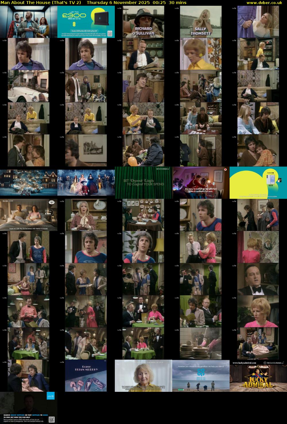 Man About The House (That's TV 2) Thursday 6 November 2025 00:25 - 00:55