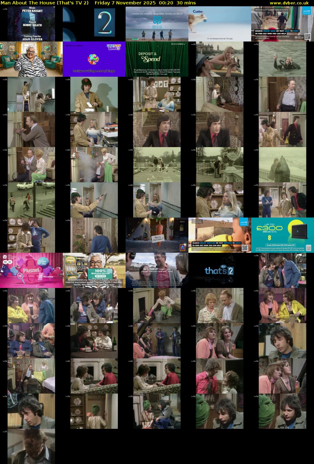 Man About The House (That's TV 2) Friday 7 November 2025 00:20 - 00:50