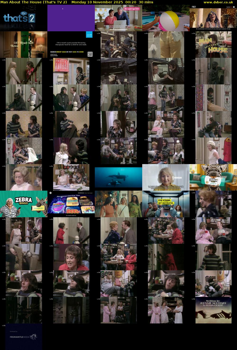 Man About The House (That's TV 2) Monday 10 November 2025 00:20 - 00:50