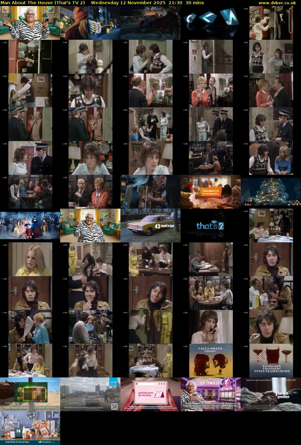 Man About The House (That's TV 2) Wednesday 12 November 2025 21:30 - 22:00