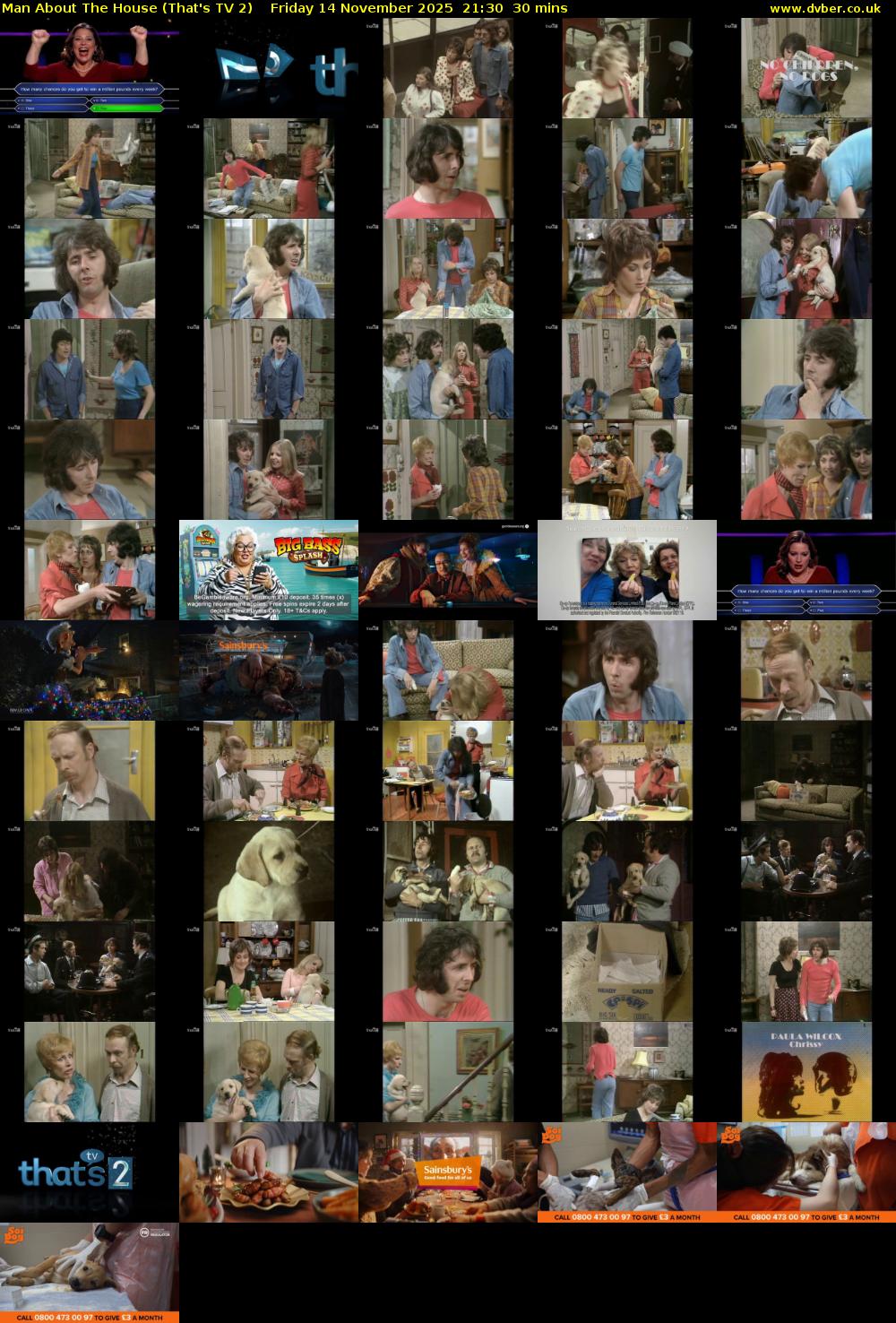 Man About The House (That's TV 2) Friday 14 November 2025 21:30 - 22:00