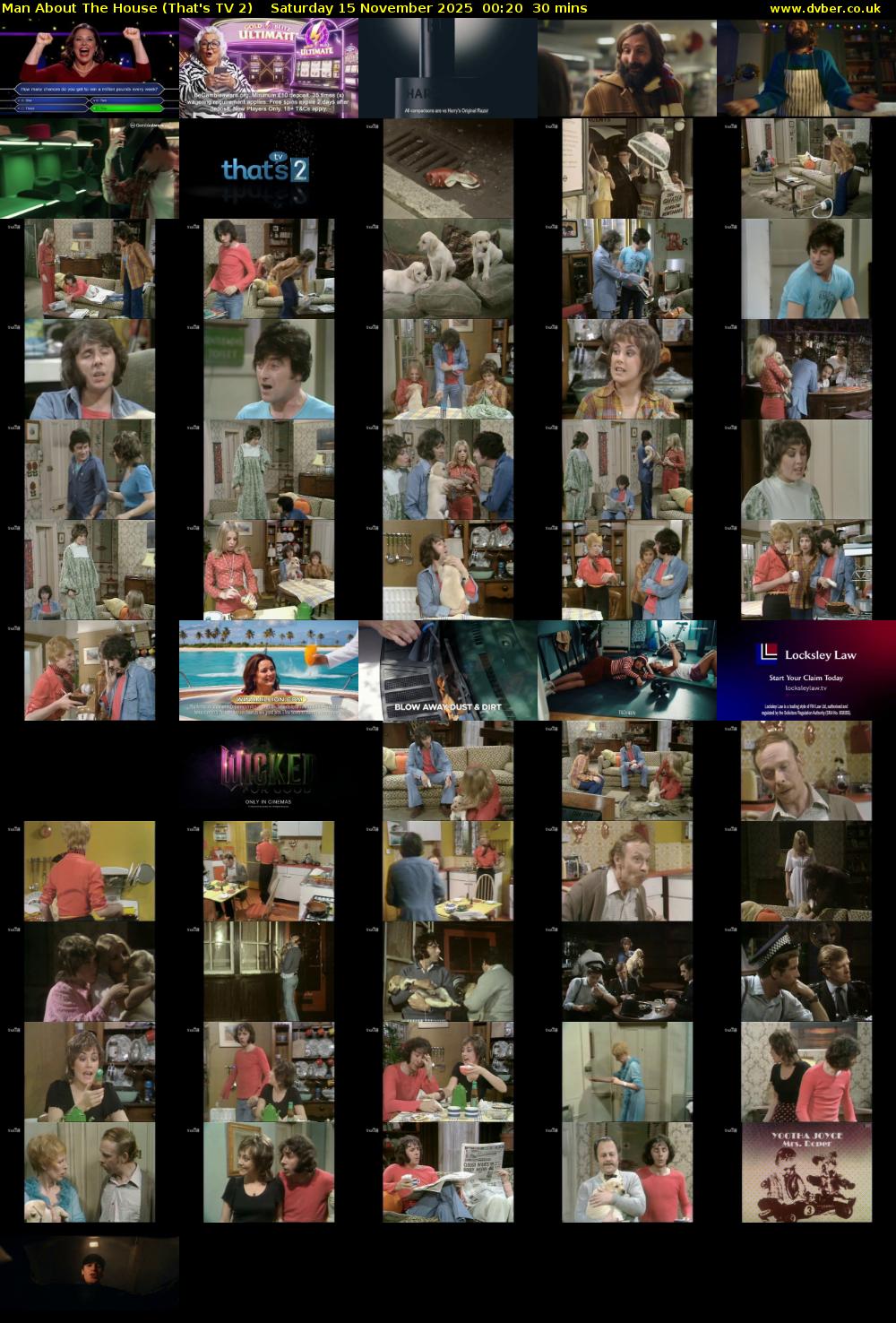 Man About The House (That's TV 2) Saturday 15 November 2025 00:20 - 00:50