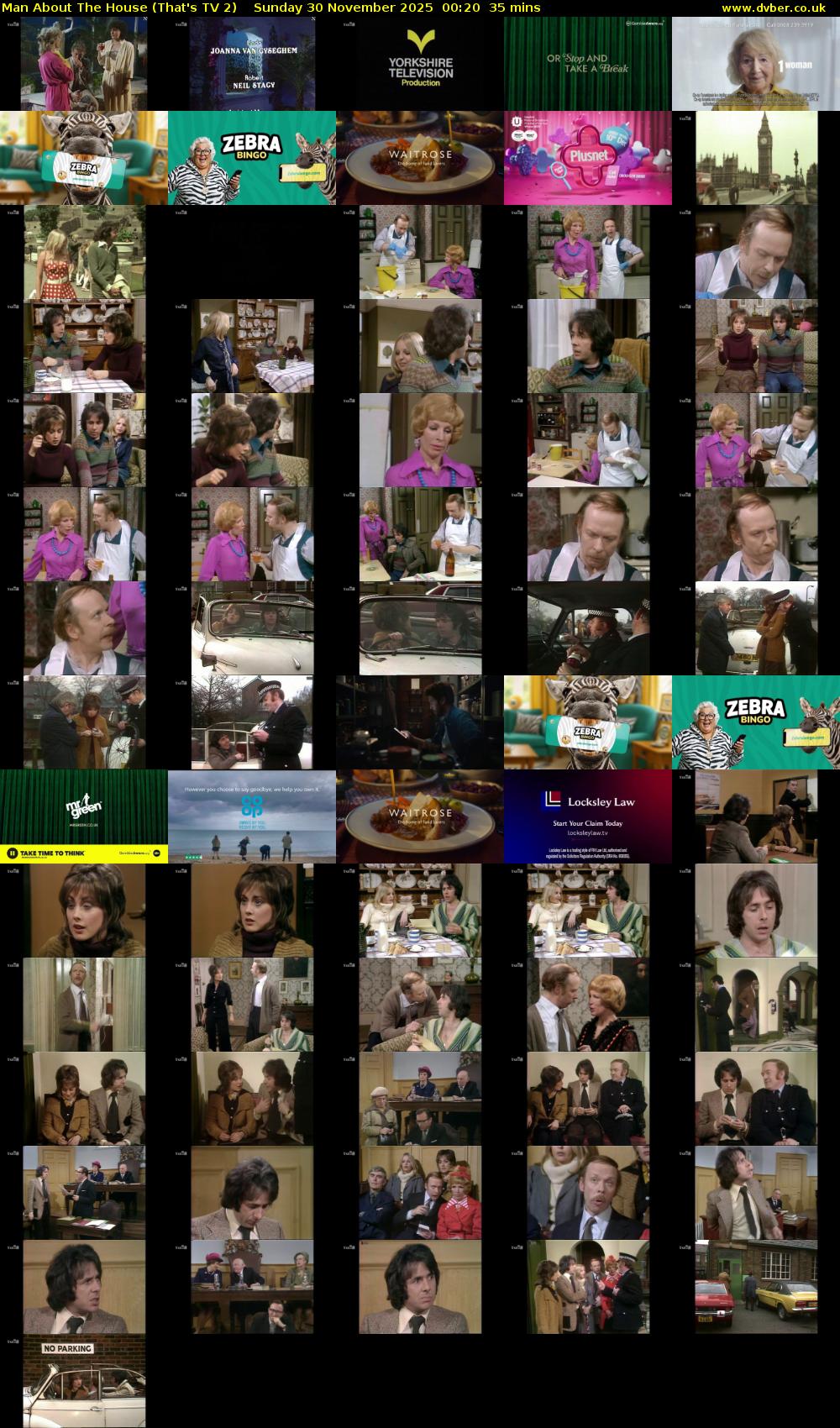 Man About The House (That's TV 2) Sunday 30 November 2025 00:20 - 00:55