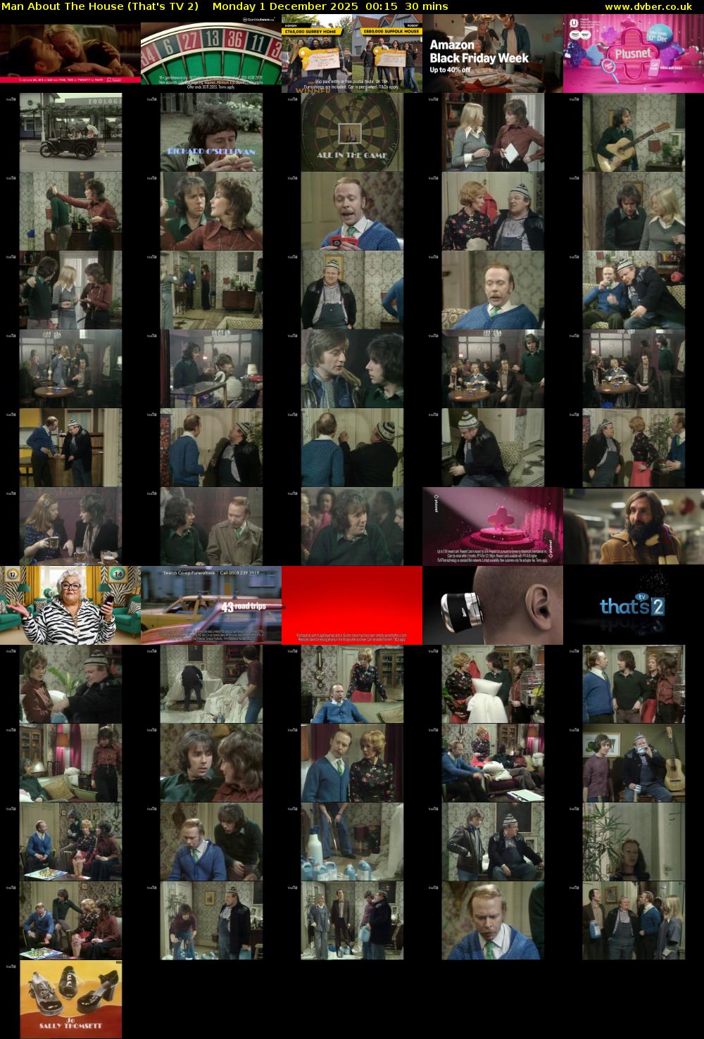 Man About The House (That's TV 2) Monday 1 December 2025 00:15 - 00:45