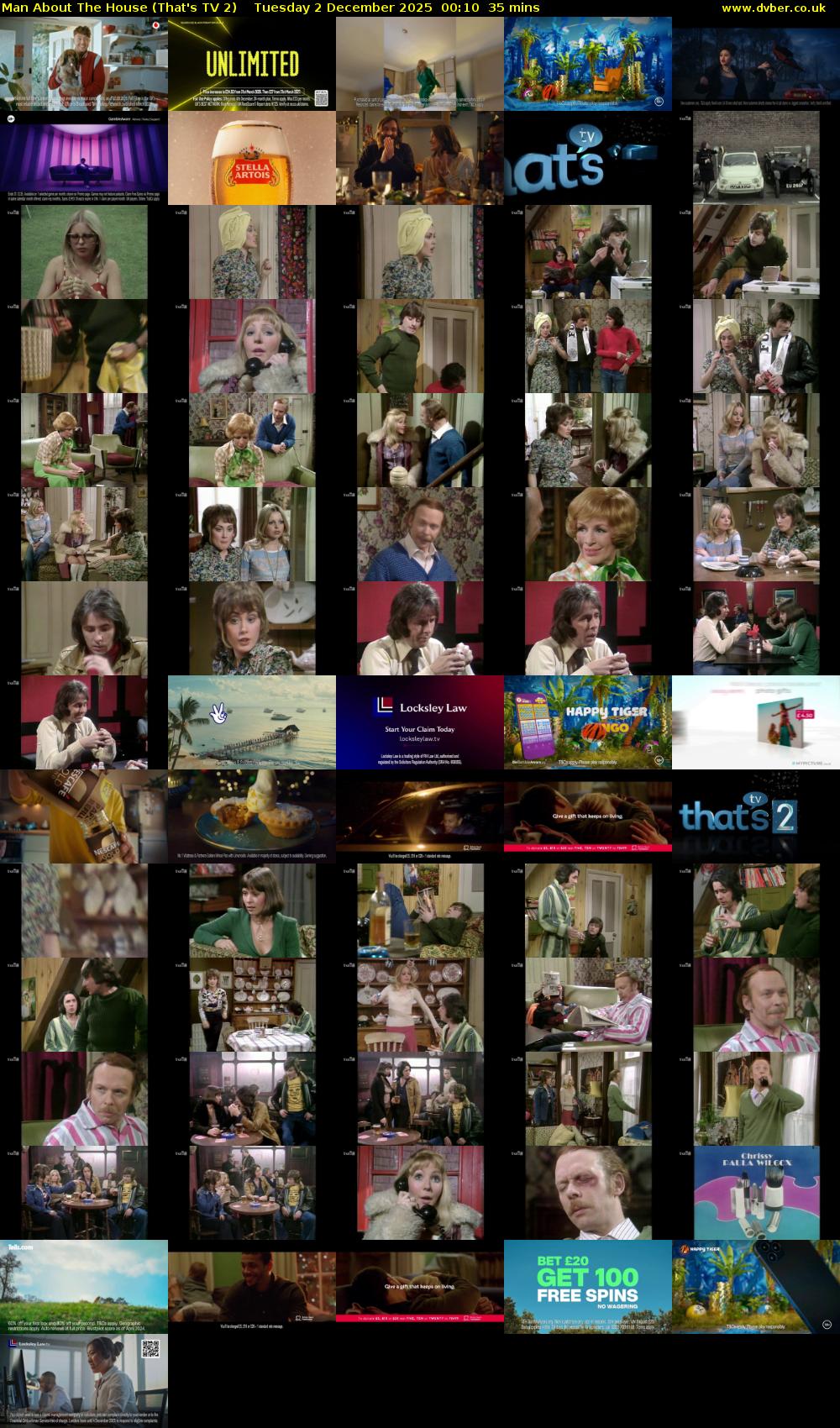 Man About The House (That's TV 2) Tuesday 2 December 2025 00:10 - 00:45