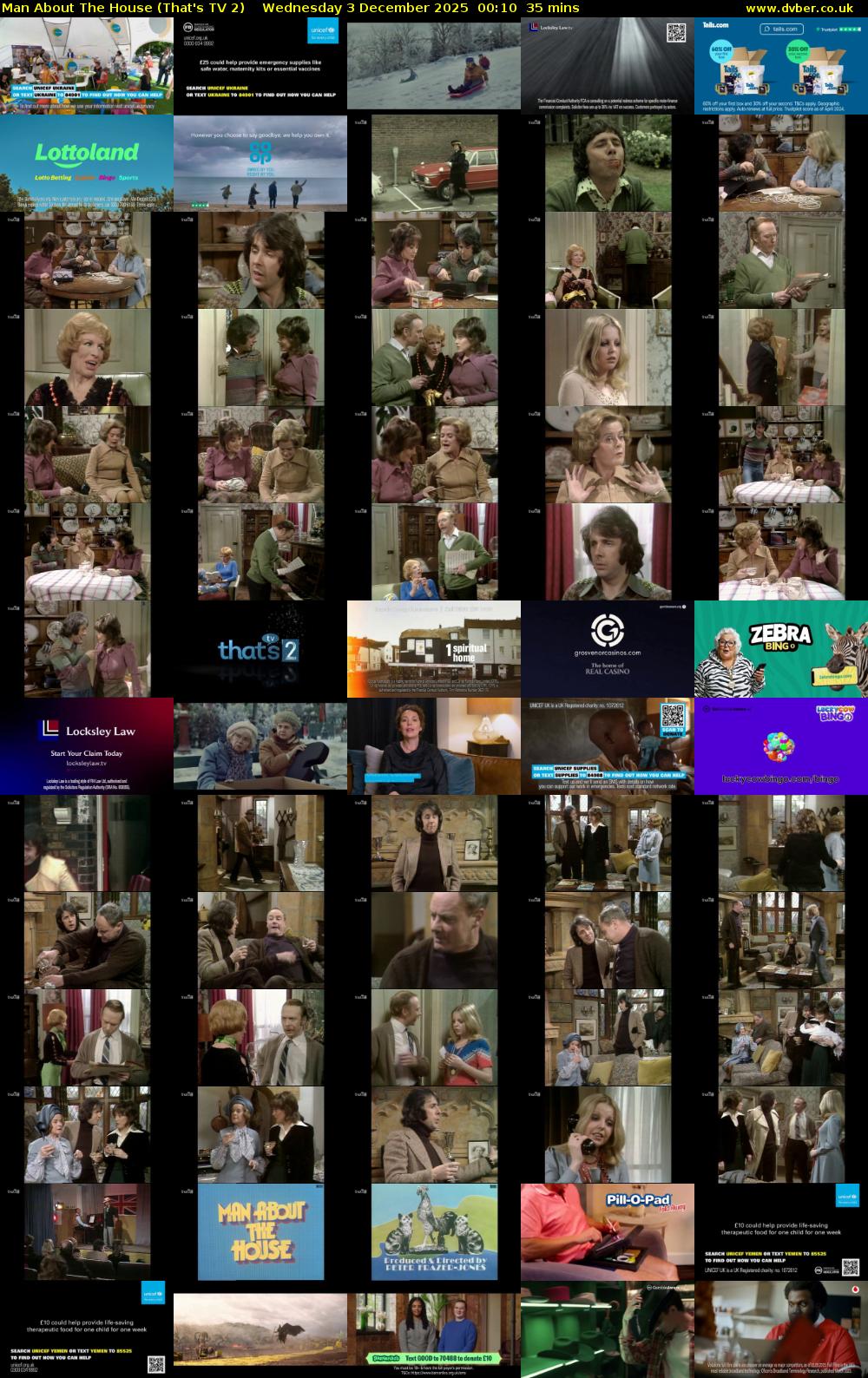 Man About The House (That's TV 2) Wednesday 3 December 2025 00:10 - 00:45