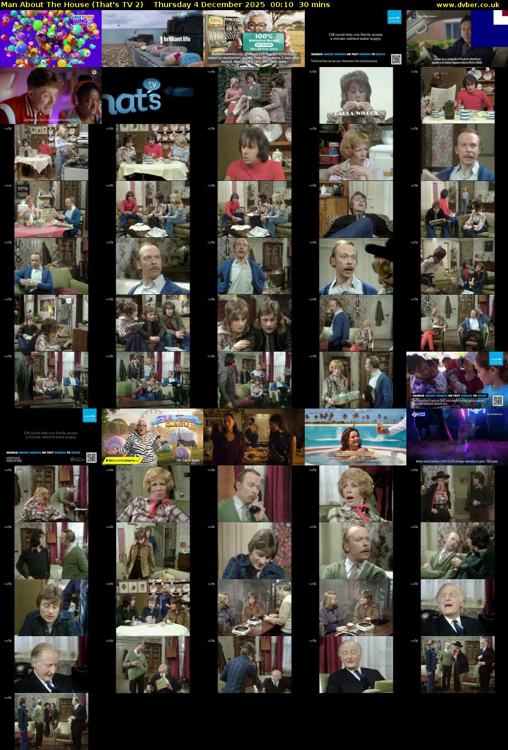 Man About The House (That's TV 2) Thursday 4 December 2025 00:10 - 00:40