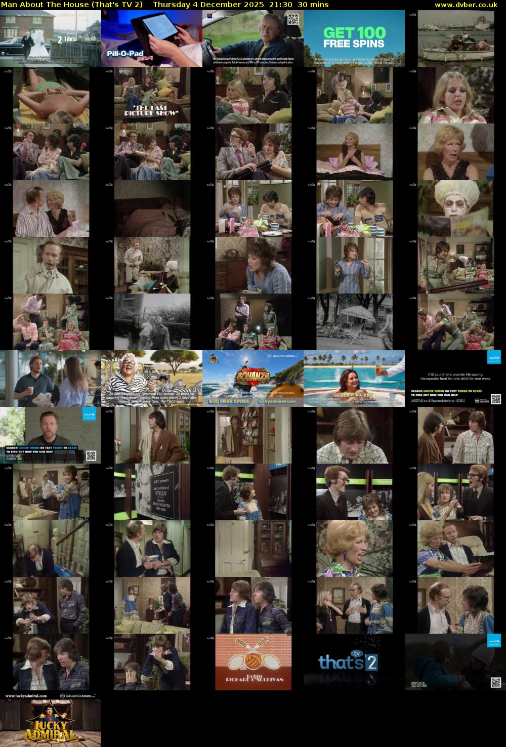 Man About The House (That's TV 2) Thursday 4 December 2025 21:30 - 22:00