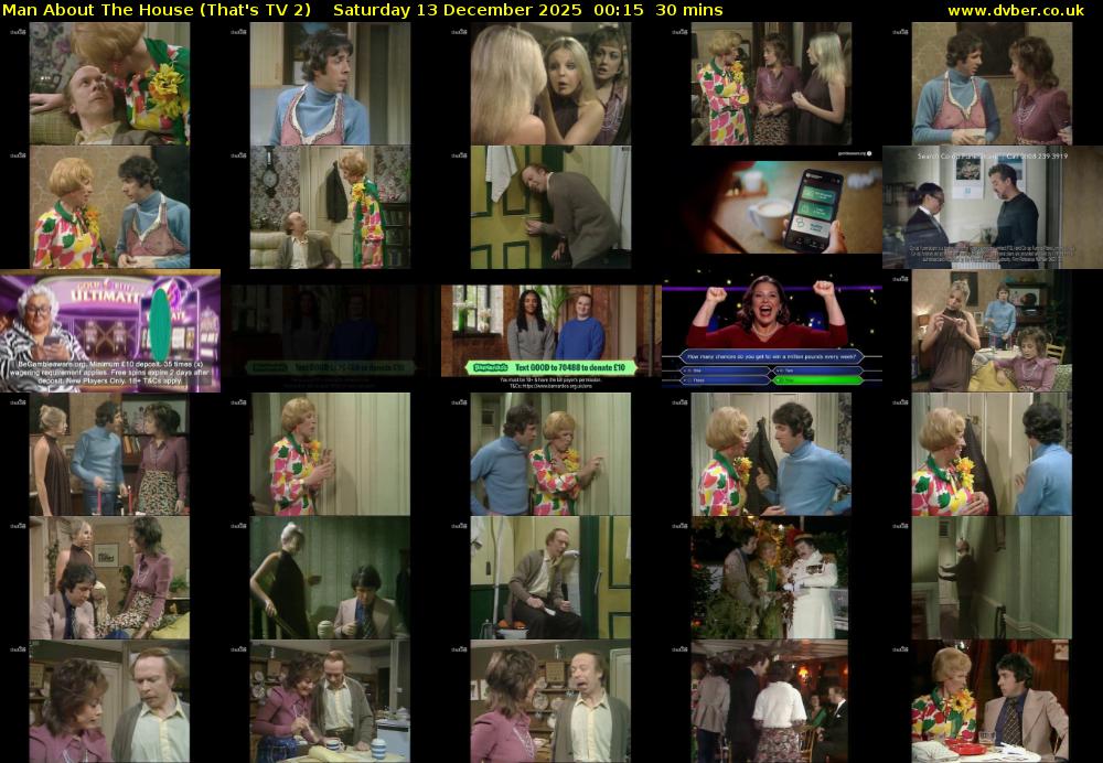 Man About The House (That's TV 2) Saturday 13 December 2025 00:15 - 00:45