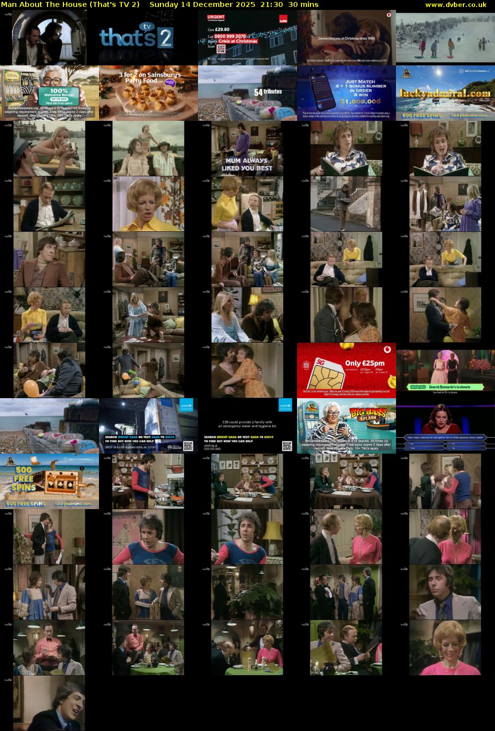 Man About The House (That's TV 2) Sunday 14 December 2025 21:30 - 22:00