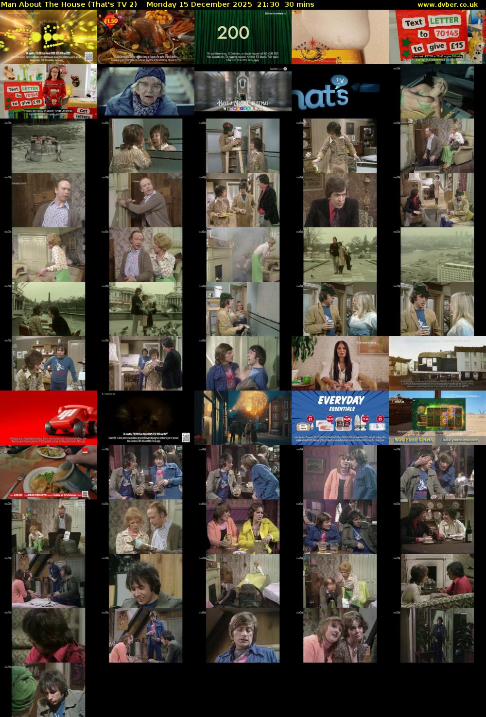 Man About The House (That's TV 2) Monday 15 December 2025 21:30 - 22:00