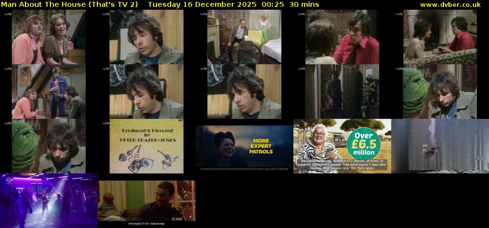 Man About The House (That's TV 2) Tuesday 16 December 2025 00:25 - 00:55