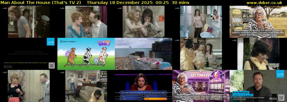 Man About The House (That's TV 2) Thursday 18 December 2025 00:25 - 00:55