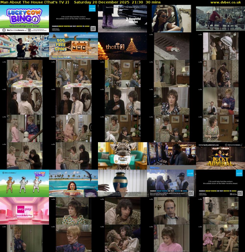 Man About The House (That's TV 2) Saturday 20 December 2025 21:30 - 22:00