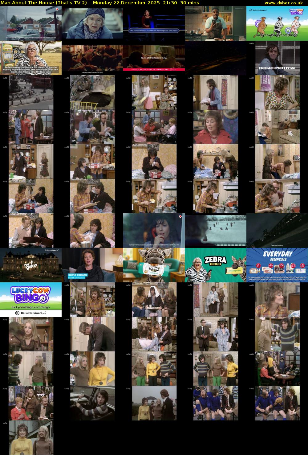 Man About The House (That's TV 2) Monday 22 December 2025 21:30 - 22:00