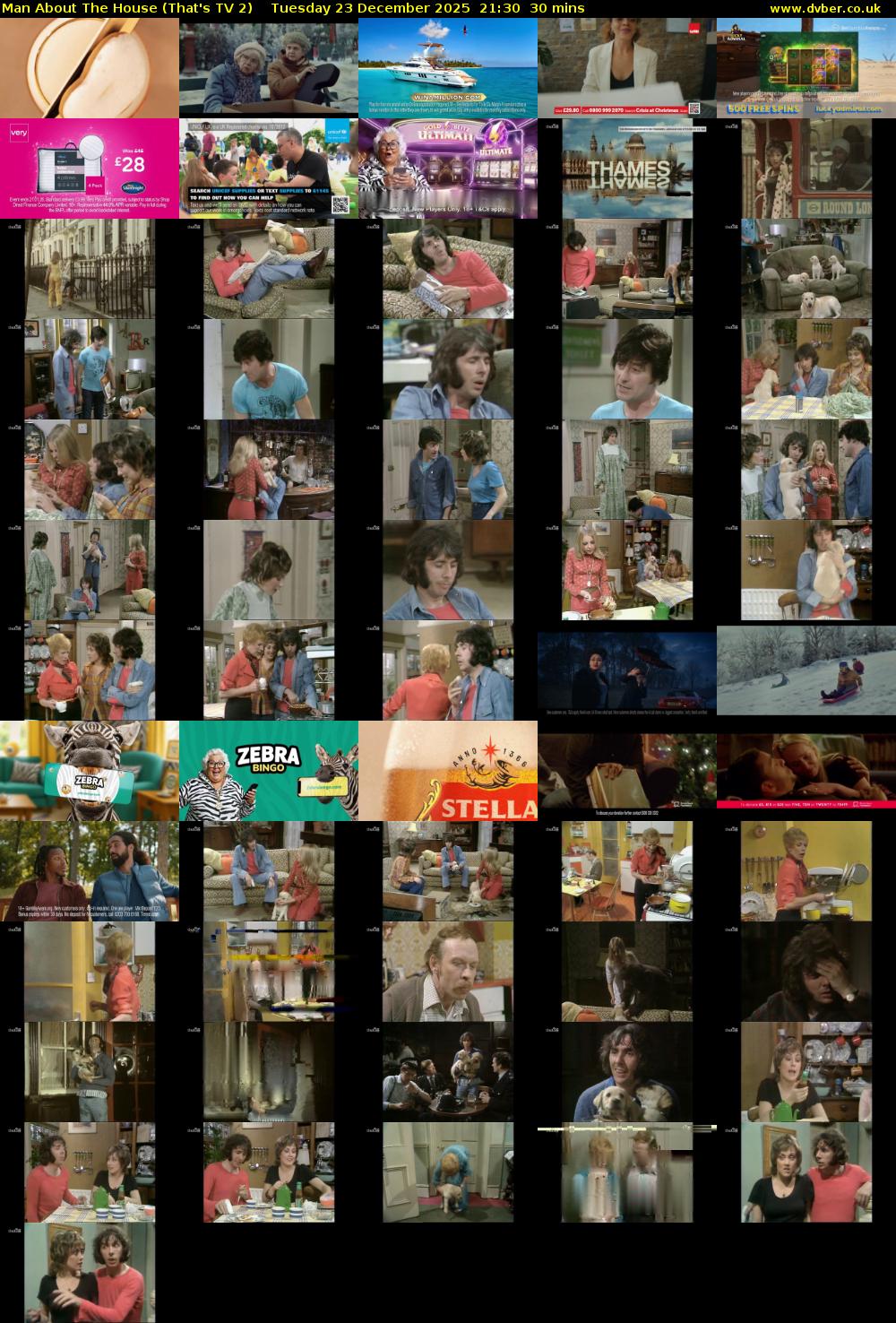 Man About The House (That's TV 2) Tuesday 23 December 2025 21:30 - 22:00