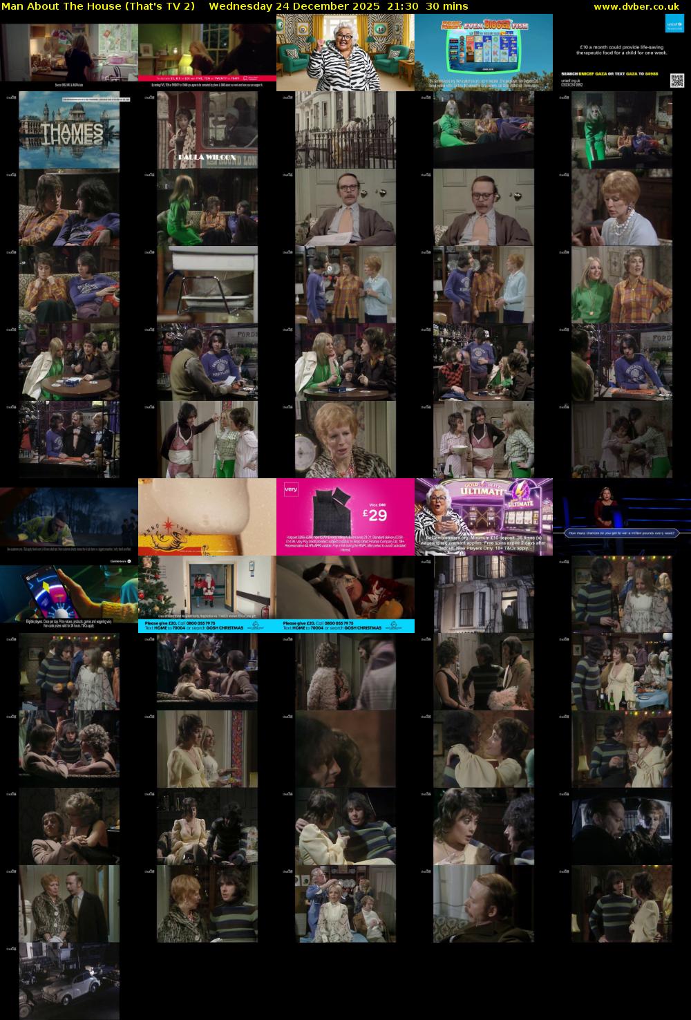 Man About The House (That's TV 2) Wednesday 24 December 2025 21:30 - 22:00
