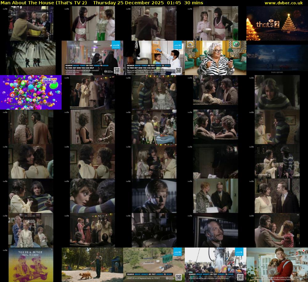 Man About The House (That's TV 2) Thursday 25 December 2025 01:45 - 02:15