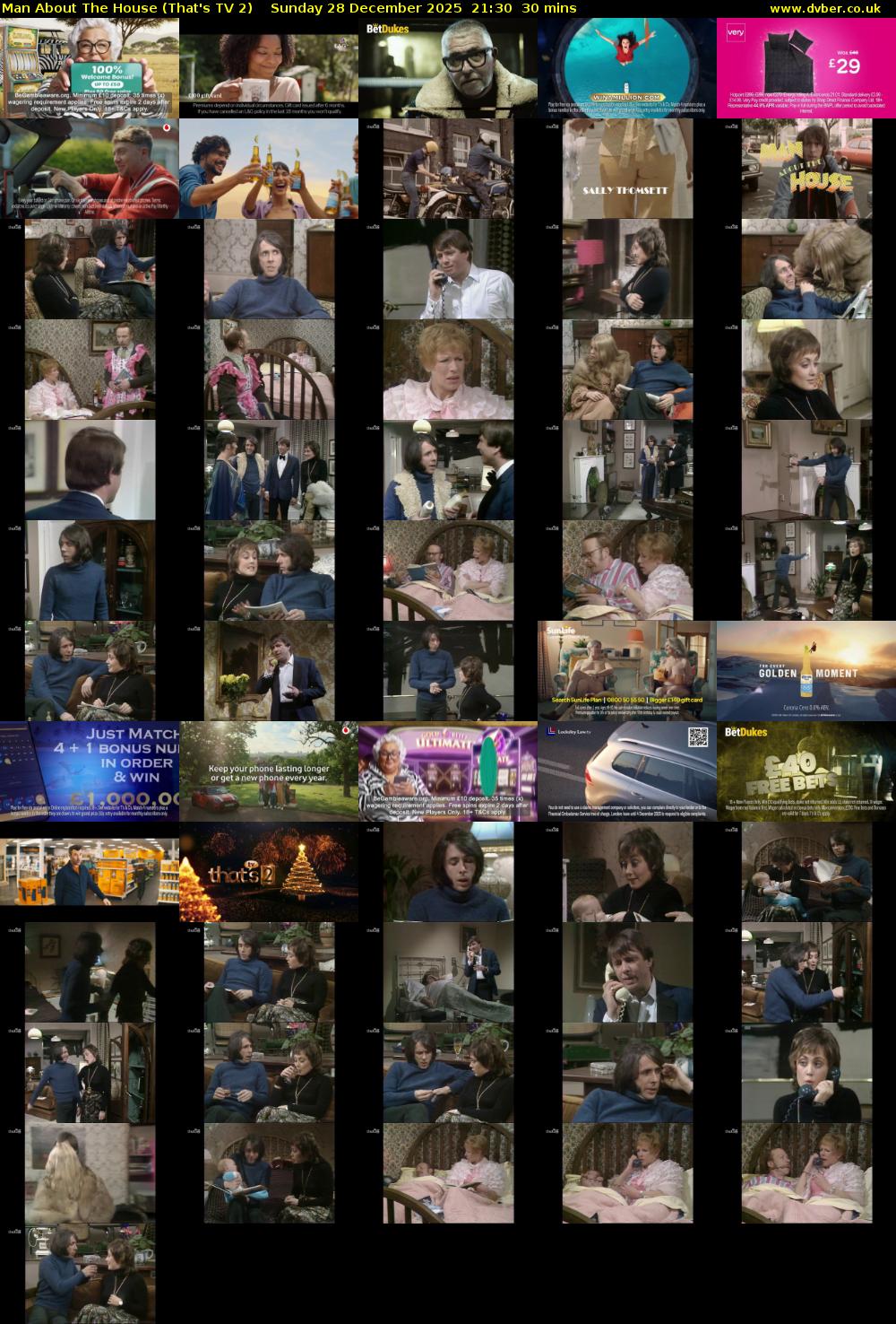 Man About The House (That's TV 2) Sunday 28 December 2025 21:30 - 22:00