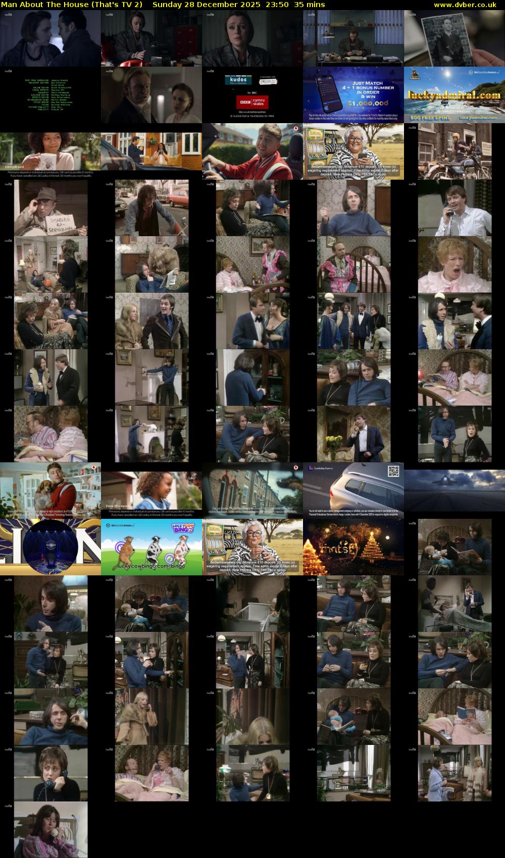 Man About The House (That's TV 2) Sunday 28 December 2025 23:50 - 00:25