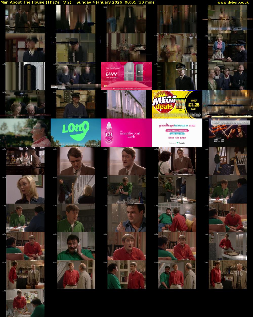 Man About The House (That's TV 2) Sunday 4 January 2026 00:05 - 00:35