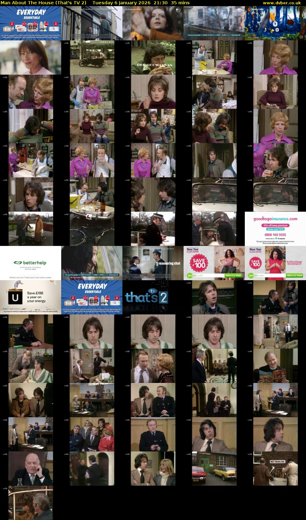 Man About The House (That's TV 2) Tuesday 6 January 2026 21:30 - 22:05