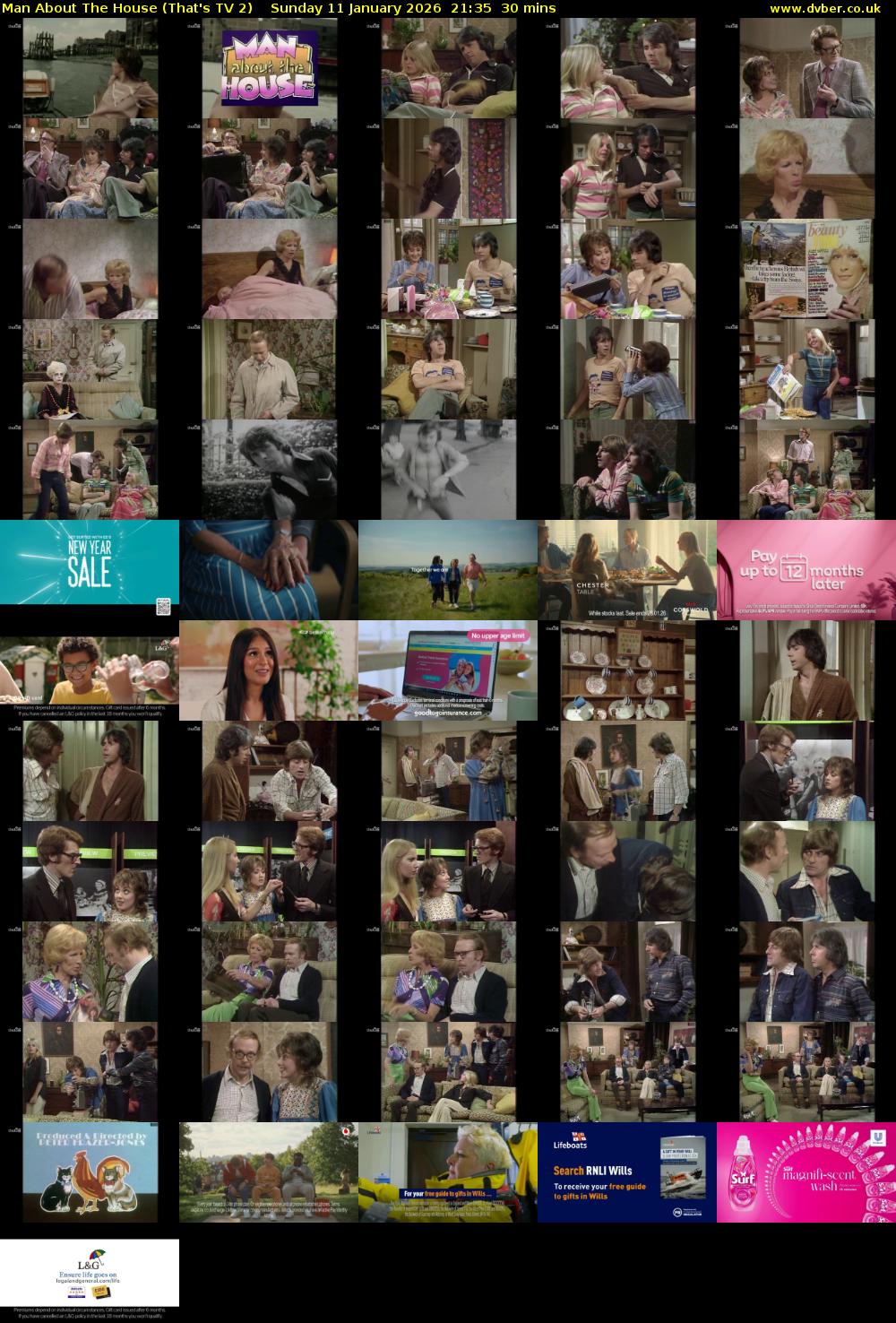 Man About The House (That's TV 2) Sunday 11 January 2026 21:35 - 22:05