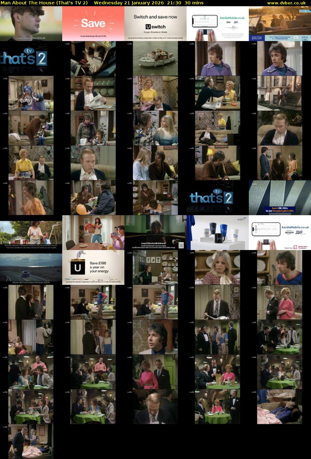 Man About The House (That's TV 2) Wednesday 21 January 2026 21:30 - 22:00