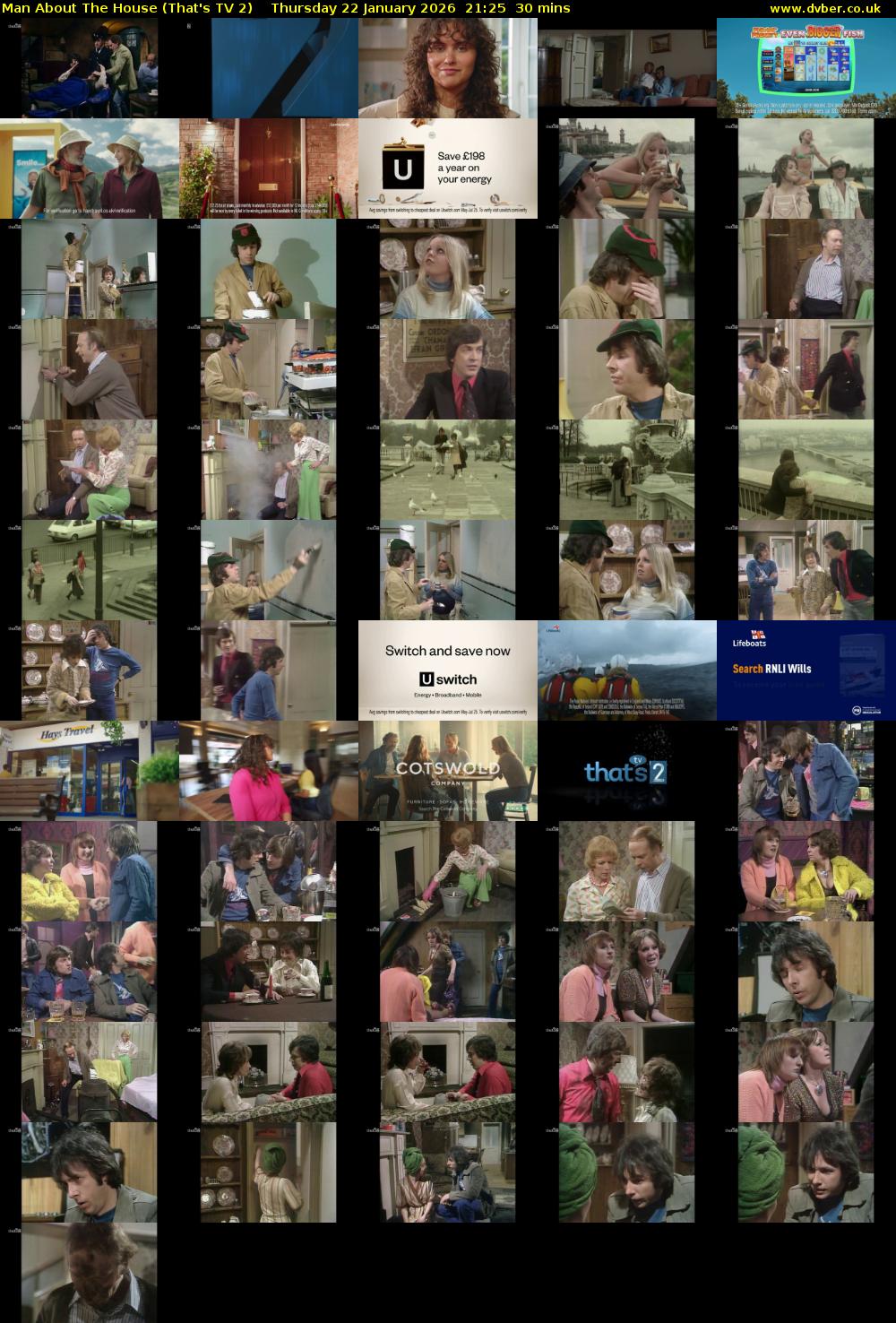 Man About The House (That's TV 2) Thursday 22 January 2026 21:25 - 21:55