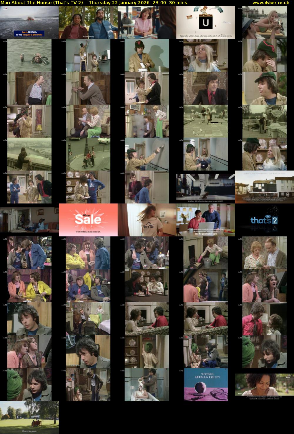 Man About The House (That's TV 2) Thursday 22 January 2026 23:40 - 00:10
