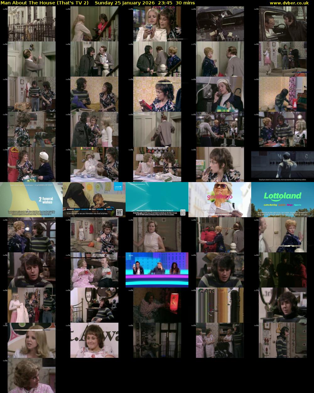 Man About The House (That's TV 2) Sunday 25 January 2026 23:45 - 00:15