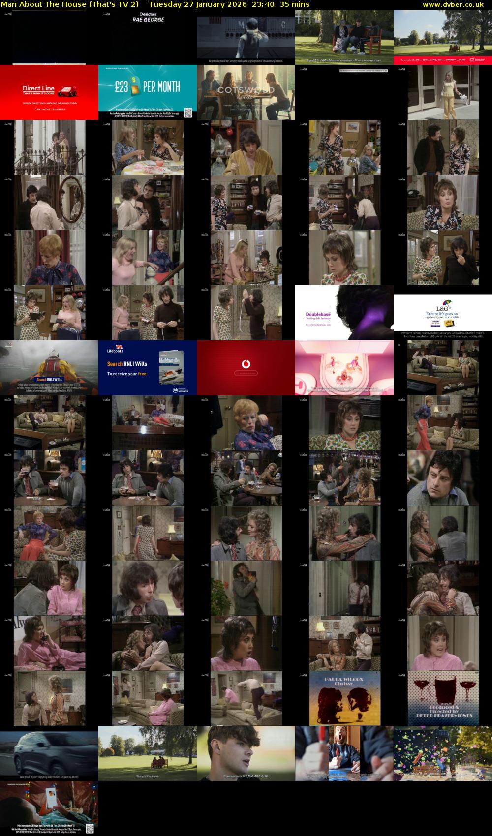 Man About The House (That's TV 2) Tuesday 27 January 2026 23:40 - 00:15