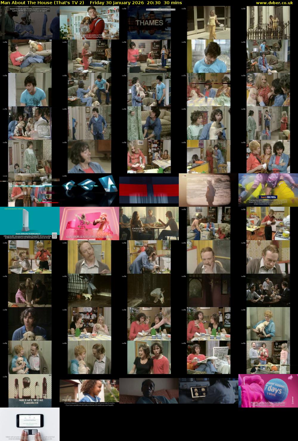 Man About The House (That's TV 2) Friday 30 January 2026 20:30 - 21:00