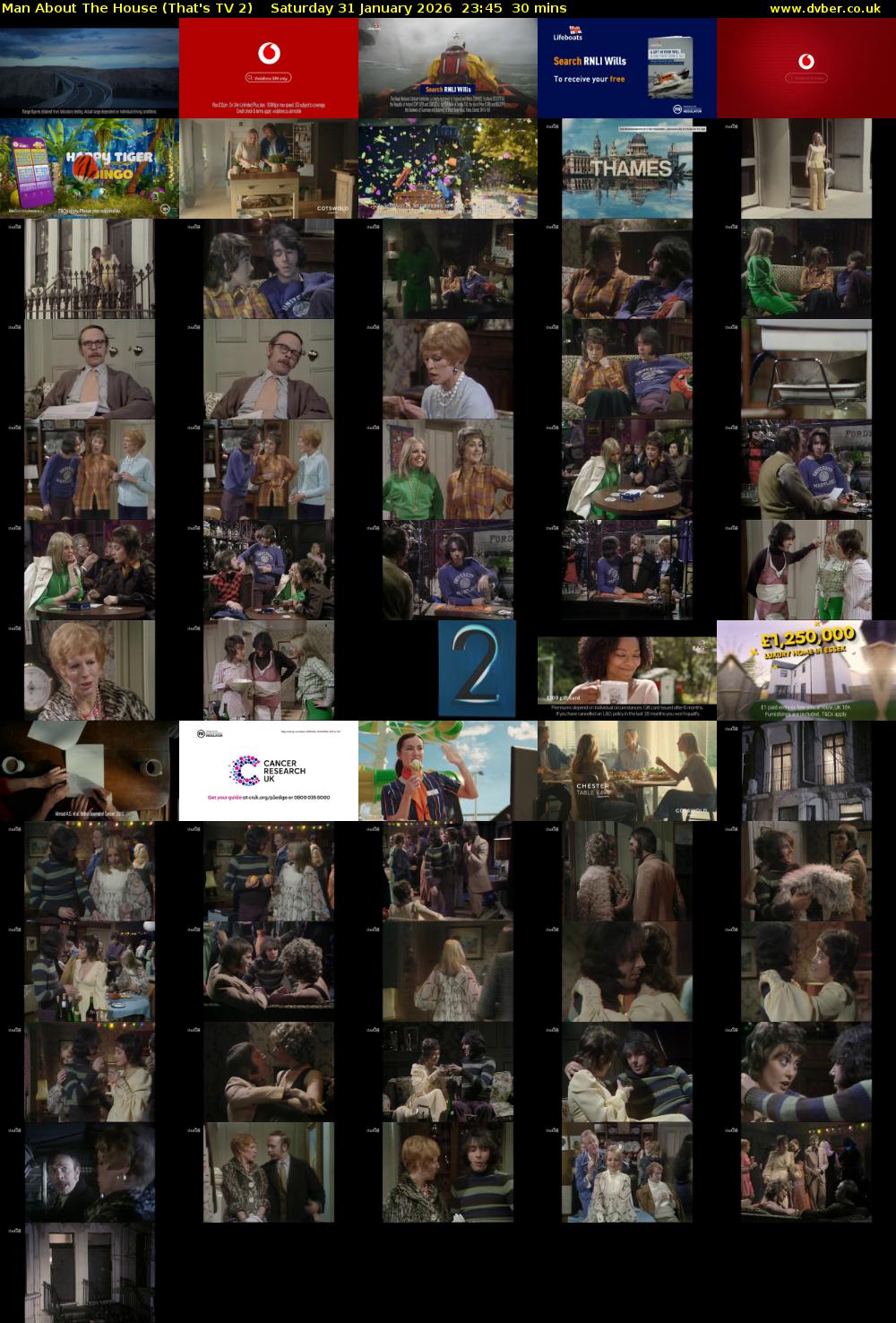 Man About The House (That's TV 2) Saturday 31 January 2026 23:45 - 00:15
