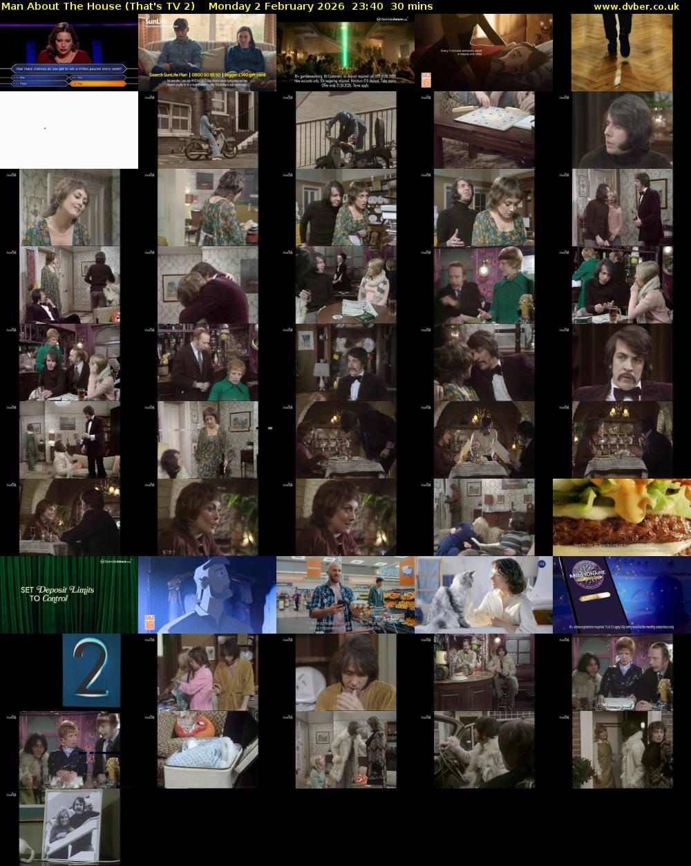 Man About The House (That's TV 2) Monday 2 February 2026 23:40 - 00:10