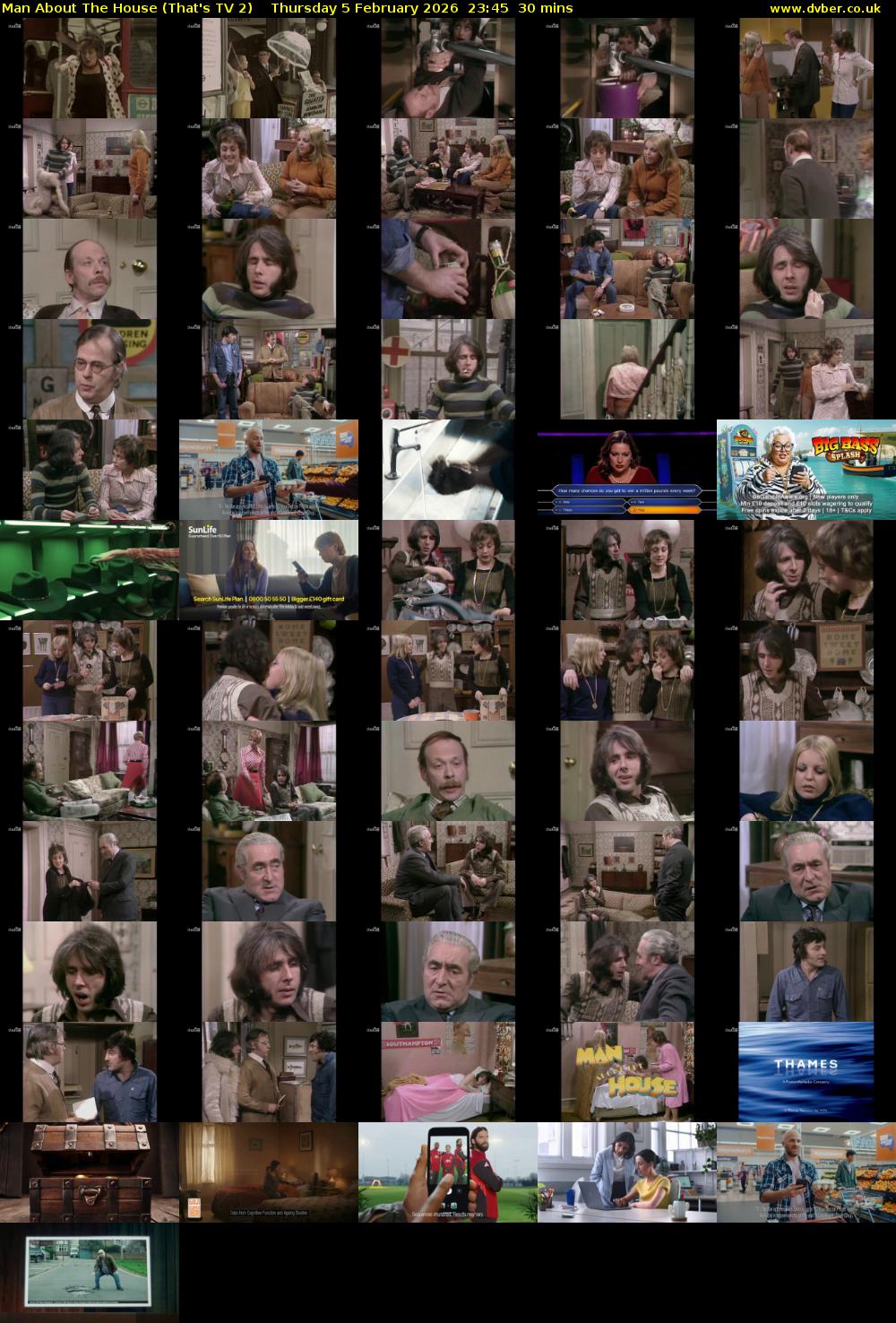 Man About The House (That's TV 2) Thursday 5 February 2026 23:45 - 00:15