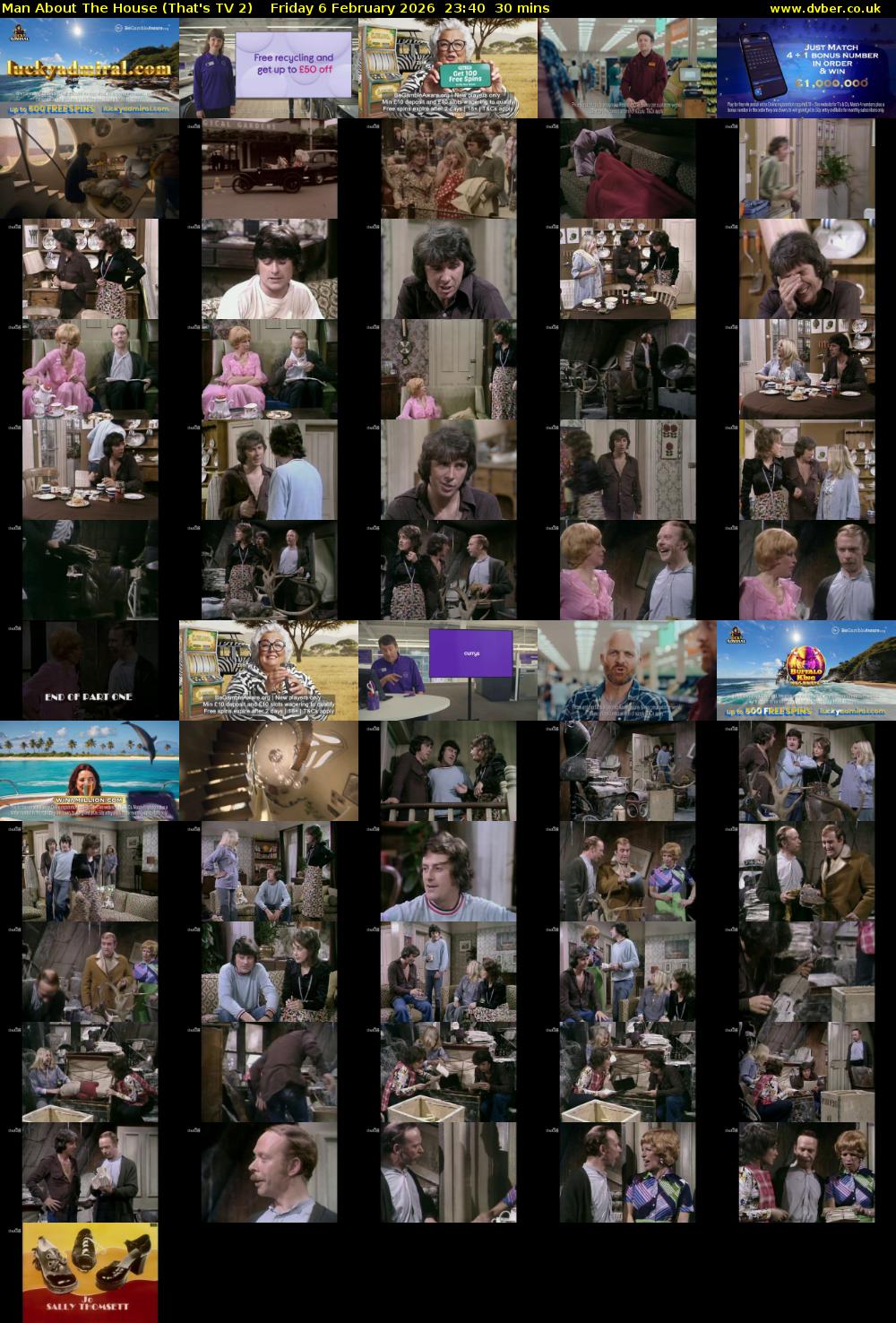 Man About The House (That's TV 2) Friday 6 February 2026 23:40 - 00:10