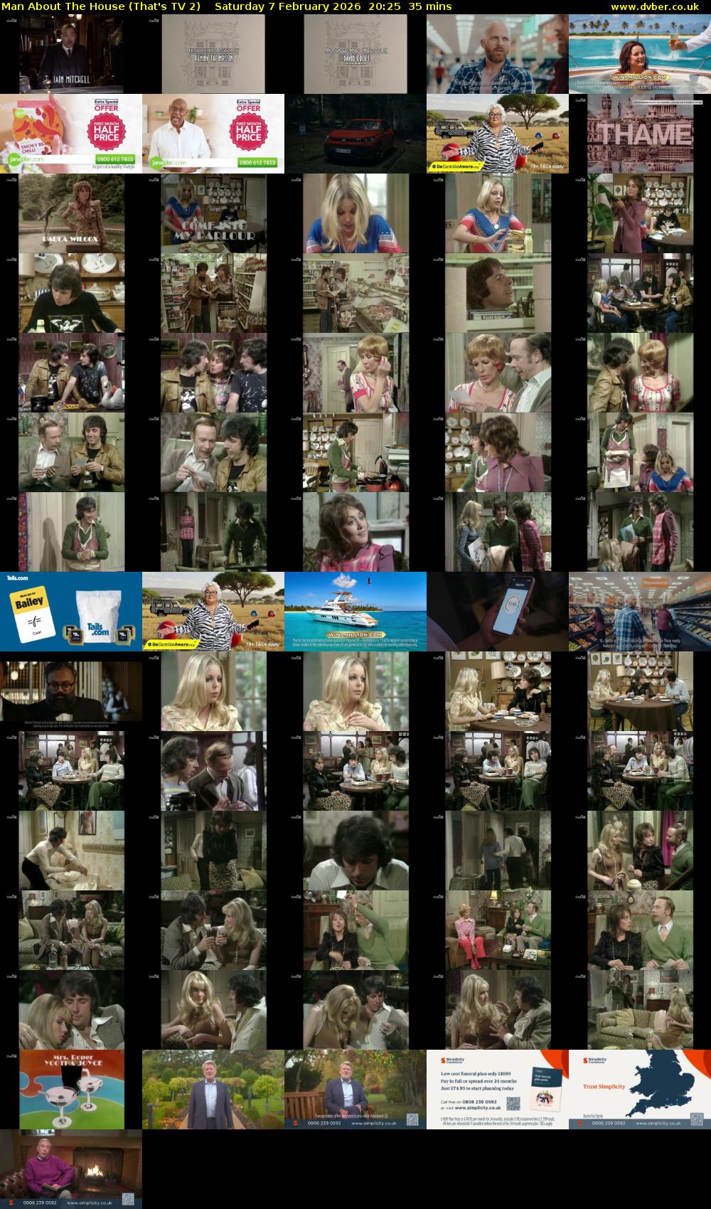 Man About The House (That's TV 2) Saturday 7 February 2026 20:25 - 21:00