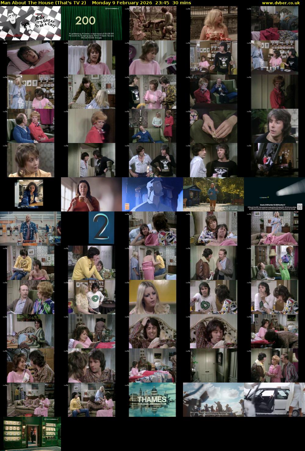 Man About The House (That's TV 2) Monday 9 February 2026 23:45 - 00:15
