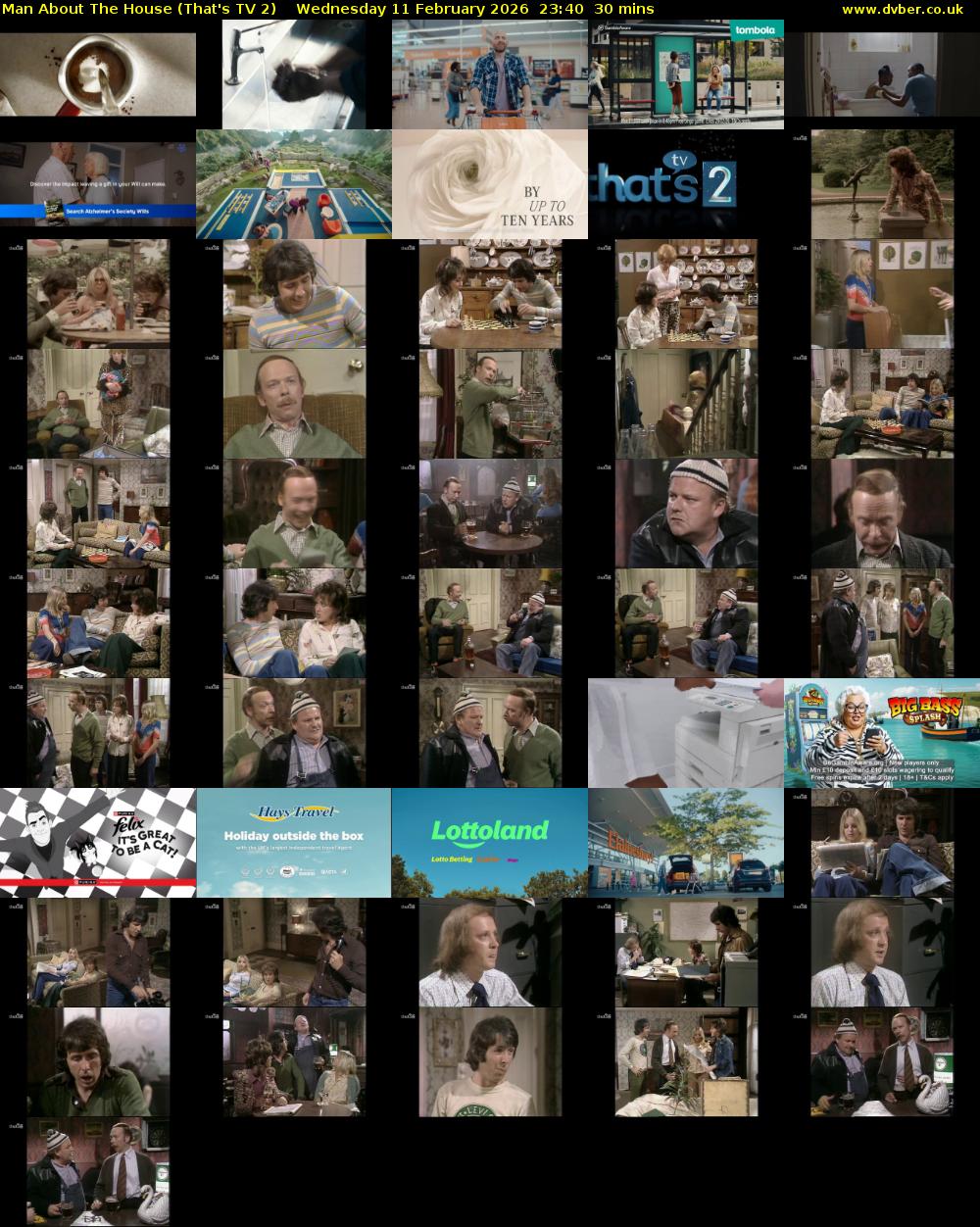 Man About The House (That's TV 2) Wednesday 11 February 2026 23:40 - 00:10