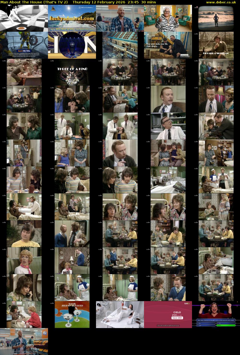 Man About The House (That's TV 2) Thursday 12 February 2026 23:45 - 00:15