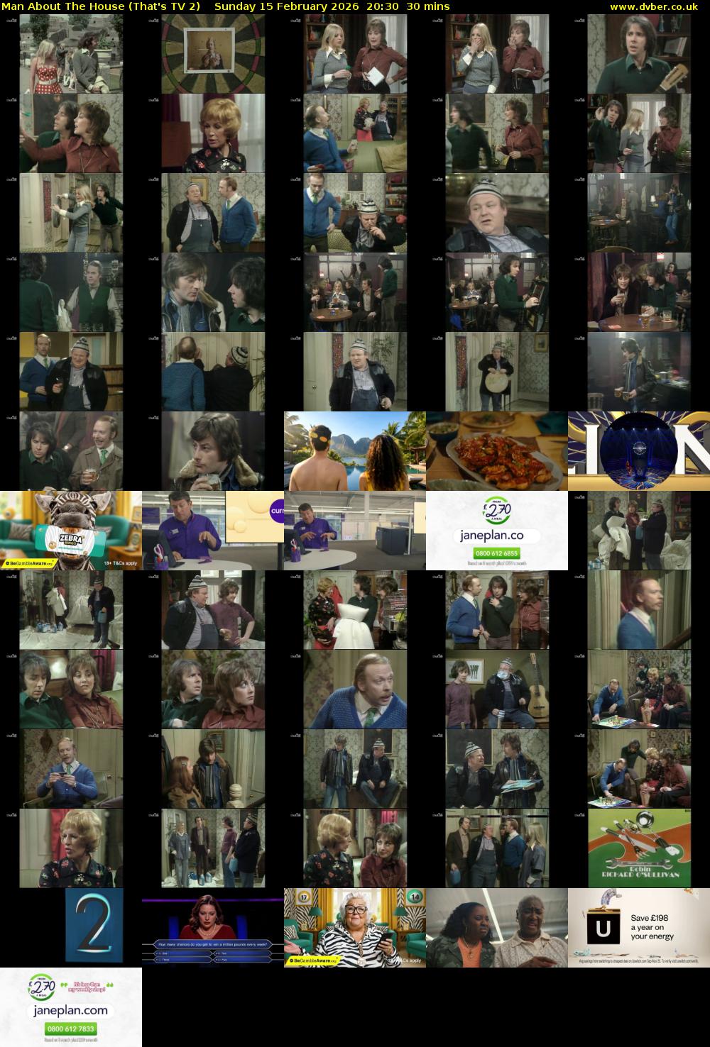 Man About The House (That's TV 2) Sunday 15 February 2026 20:30 - 21:00