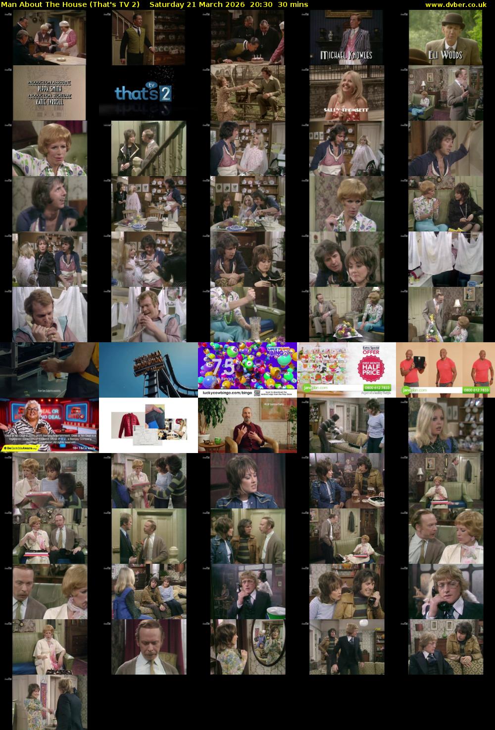 Man About The House (That's TV 2) Saturday 21 March 2026 20:30 - 21:00