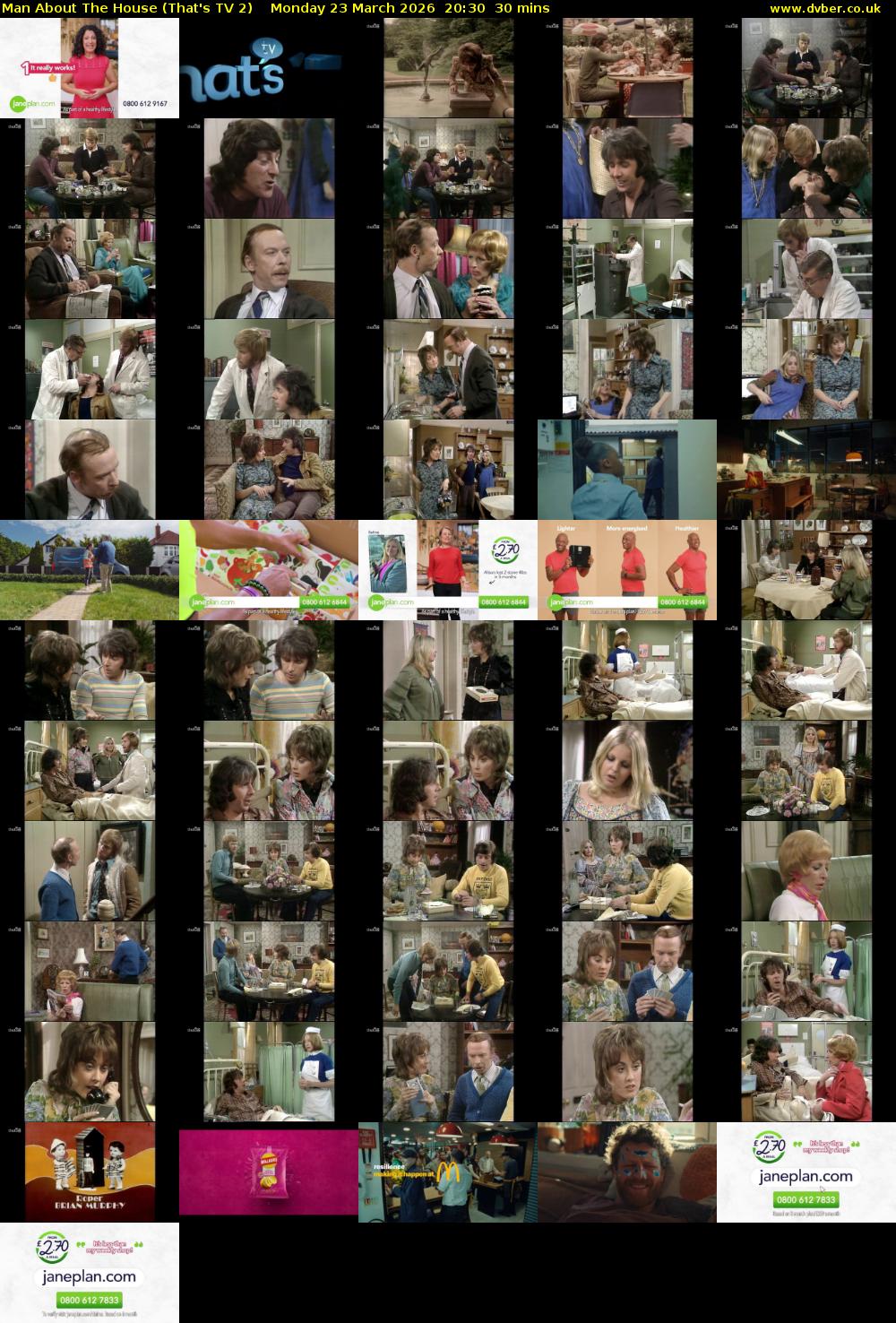 Man About The House (That's TV 2) Monday 23 March 2026 20:30 - 21:00