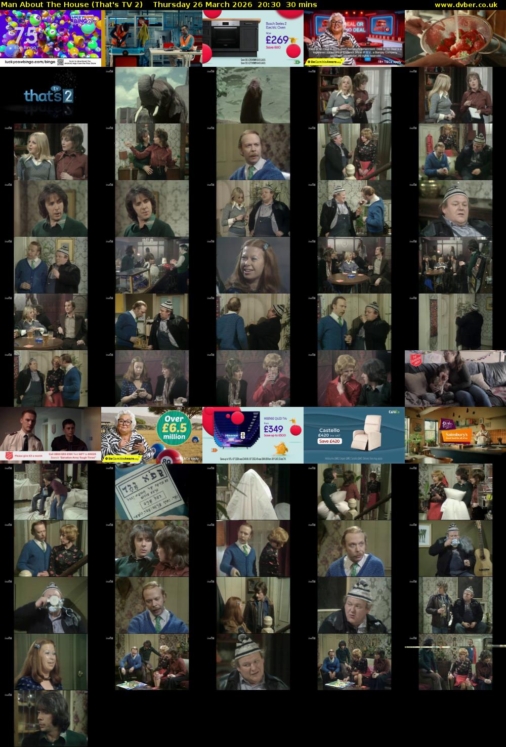 Man About The House (That's TV 2) Thursday 26 March 2026 20:30 - 21:00