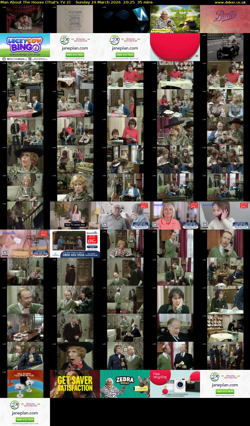 Man About The House (That's TV 2) Sunday 29 March 2026 20:25 - 21:00