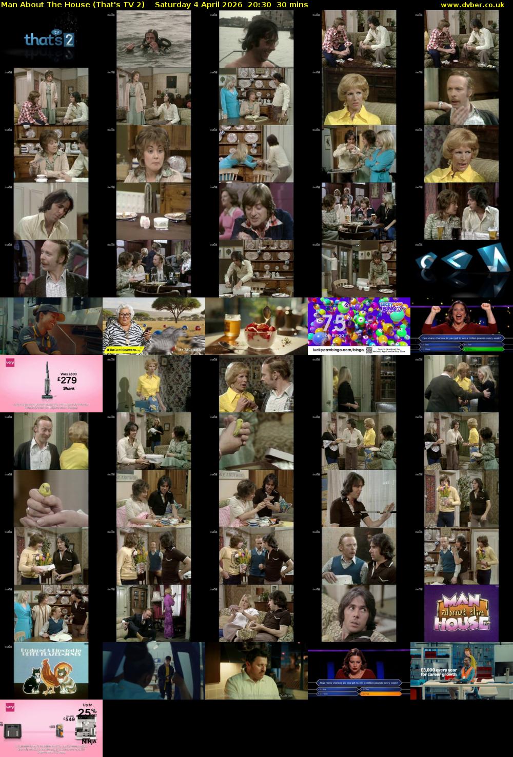 Man About The House (That's TV 2) Saturday 4 April 2026 20:30 - 21:00