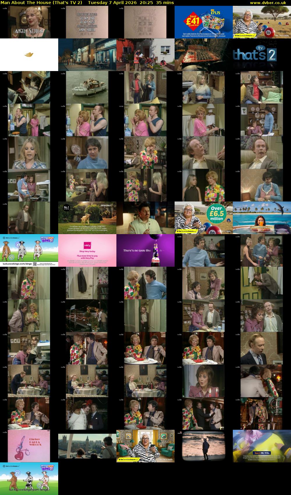 Man About The House (That's TV 2) Tuesday 7 April 2026 20:25 - 21:00